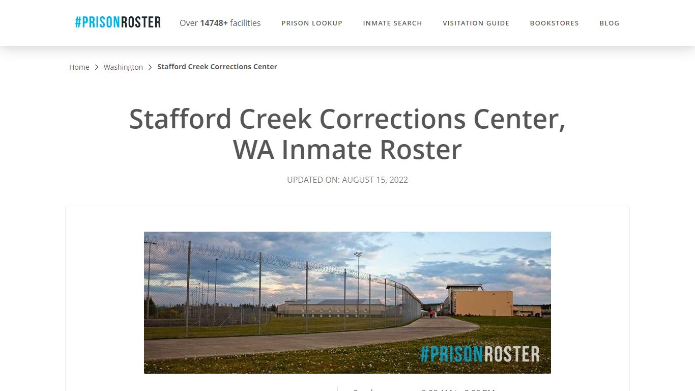 Stafford Creek Corrections Center, WA Inmate Roster - Prisonroster