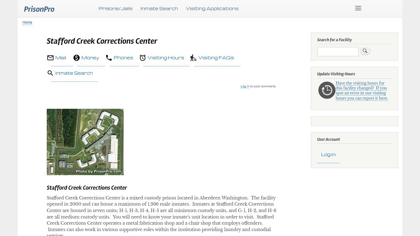 Stafford Creek Corrections Center - PrisonPro